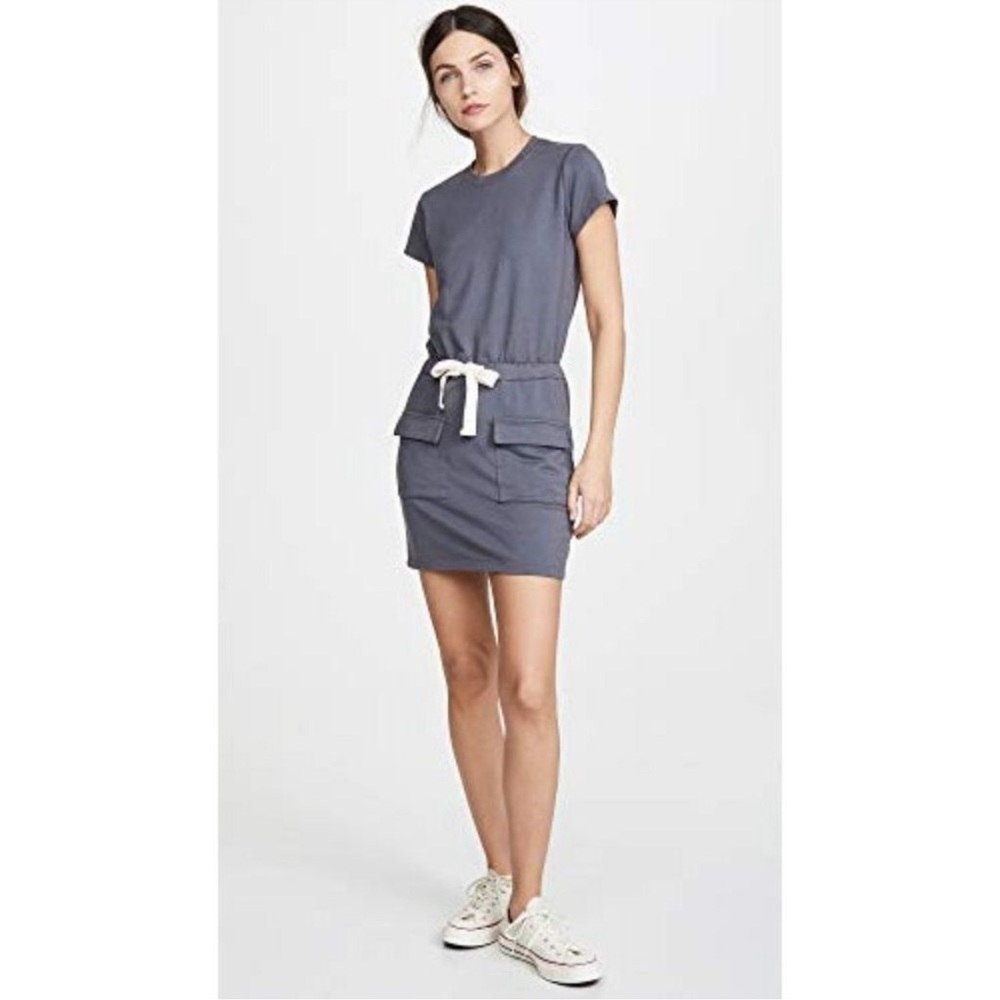 Monrow mini cargo drawstring dress